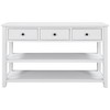 NicBex Console Table Retro Entryway Table with 2 Open Shelves Side Table with Pine Solid Wood Frame and Legs for Living Room, Hallway - 3 of 4