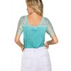 Women's Somebody to Love Lace Sleeve Tee - POL - 3 of 4