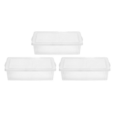 IRIS 3pk 28qt Clear Storage Box