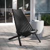 Emma and Oliver Duhram Folding Chair for Indoor/Outdoor Use with Acacia Wood Low Profile Lounge Construction Ideal for Sunroom, Backyard, or Patio - 2 of 4
