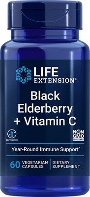 Black Elderberry + Vitamin C by Life Extension  -  60 VegCap