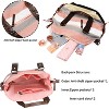 Canvas Handbag Multi-Color Striped Lattice Cross Body Shoulder Purse Bag Tote-Handbag for Women (Multi Color C) - 3 of 4
