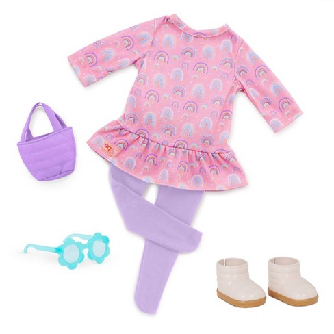 Our Generation Ice Cream Dreams Pajama & Robe Outfit For 18 Dolls