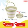 DOLU Foldable Baby Bath Bucket, Compact Toddler Wash Tub, Ages 6+ Months, Green - 4 of 4