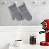 REGALWOVEN Heat Resistant Silicone Thick Cotton Lining Oven Mitts 13 x 7.5 Inch 2 Pcs - 3 of 4