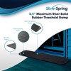 Silver Spring Solid Rubber Threshold Ramp for Wheelchairs, Scooters & More, 0.5" Rise, Black - Heavy-Duty and Portable Doorway Ramps for Mobility Aid - 2 of 4