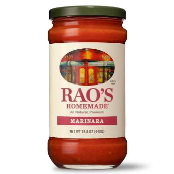 Rao's Homemade Marinara Sauce Premium Quality All Natural Tomato & Pasta Sauce Keto Friendly & Carb Conscious - 15.5oz