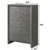 Sapphtopaz Modern Dresser with Drawers & Handle Closet Organizers and Storage with Sturdy Frame Chest of Drawers for Bedroom,Entryway - 3 of 4