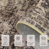 Area Rug, Washable Rug ¨C Ultra Soft Vintage Distressed Non-Slip Low Pile Stain-Resistant Throw Carpet for Living Room Bedroom Office - 3 of 4