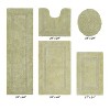 Lux Premium 100% Cotton Tufted Solid Reversible 5 PC Bath Rug Set – Ultra-Soft, Water-Absorbent, Durable, Machine Washable Bathroom Rug - 2 of 4