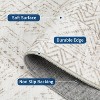 Washable Runner Rug 2x6 Runner Modern Non Slip Kitchen Rugs Geometric - 4 of 4