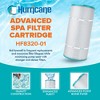 Hurricane 2 Pack HF8320-01 Advanced Pool and Spa Filter Cartridge Replacement for PSD125, Unicel C-8320, Filbur FC-2750, White - 2 of 4