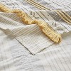 LunaLulinlk Cotton Stripe Printed Shower Curtain with Tassel - 3 of 4