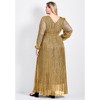 Avenue Women's Plus Size Lucia Plisse Maxi Dress - 3 of 4