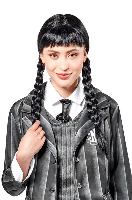 The Addams Family Wednesday Adult Wig : Target