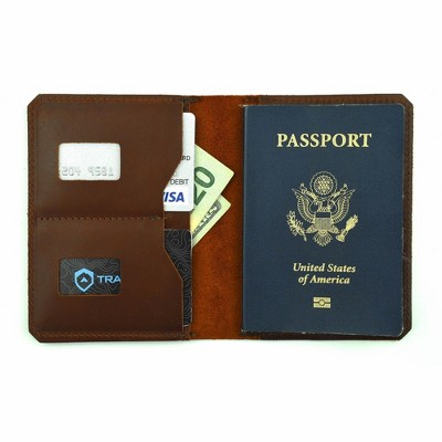 Trayvax Explorer Passport Wallet - Brown
