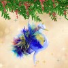 Italian Ornaments 5.5 Inch Colorful Peacock W/ Feathers Ornament Italian Bird Zoo Tree Ornaments - 2 of 4