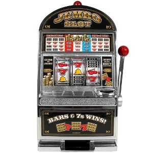 Trademark Poker Jumbo Casino Slot Machine Bank - Chrome - 1 of 4