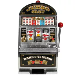 Toy Time Jumbo Casino Slot Machine Bank - Chrome