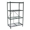 Origami 4 Tier Multipurpose Folding Storage Unit Rack With Lockable ...