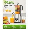 ZAFRO Juicer Machines, 5.4" Extra Wide Feed Chute Cold Press Juicer for Whole Vegetables & Fruits, High Juice Yield, Easy Clean & Install - 3 of 4