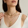 Anna-Kaci Women's Multi-Layer Chain Necklace with Coin and Crystal Pendants 14.5+2in - Gold - 4 of 4