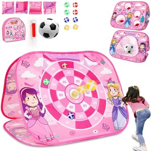TITQWOP 3-in-1 Sticky Game Set for Kids, Girls' Party Games, Multiple Game Combinations, Soccer Bean Bag Throwing Toy Set - 1 of 4