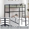 Kumasinova Metal Loft Bed Twin/Full Size,Loft Bed Frame with Guard Rails,Flat Ladder,Twin Loft Bed Frame for Dormitory,Bedroom,No Box Spring Needed - 4 of 4