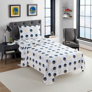 NBA Golden State Warriors Bed Sheet Sets by Sweet Home Collection® - 1 of 4