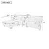 KTMBDW 110.5" L-Shaped Modular Sectional Sofa, 4 Seat Modular Couch with Storage, Memory Foam, Convertible Sectional Couches for Living Room, Beige - 4 of 4