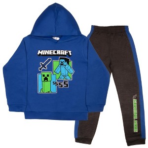 Minecraft Boys Fleece Hoodie and Jogger Pants 2-Piece Set - 1 of 4
