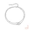 Women's Modern Silver - Toned Metal Bracelet - 3 of 4