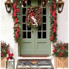 RugSmith Grey Machine Tufted Holiday Bicycle Happy Christmas Doormat - 2 of 4