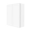 HOMLUX Easy-DIY 12 in D x 42 in H in Shaker White Ready to Assemble Wall Kitchen Cabinet 2 Doors-3 Shelves - 3 of 4
