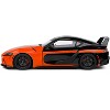2024 Toyota GR Supra "StreetFighter" Orange and Black 1/18 Diecast Model Car by Solido - 3 of 4