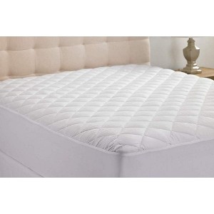 Hanna Kay Quilted Stretch-to-Fit Mattress Pad – Clyne Collection (Queen) for Ultimate Comfort & Protection - 1 of 2