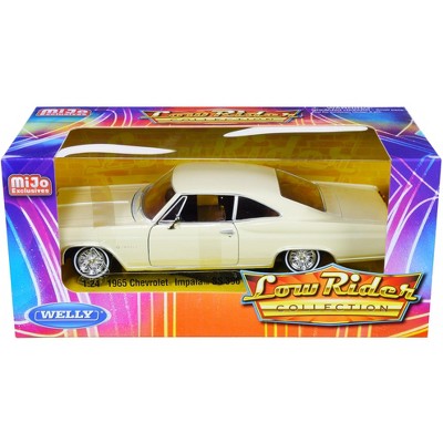 1965 Chevrolet Impala SS 396 Beige "Low Rider Collection" 1/24 Diecast Model Car by Welly