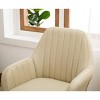 CAVINAS Modern Accent Chair with Channel Back&Flared Armrest,Sleek Accent Armchair for Living Room,Bedroom&Office,Upholstered Lounge Chair - 3 of 4