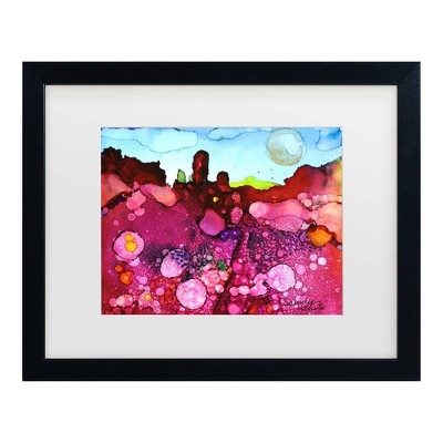 Trademark Fine Art Pat Saunders-White Tootsie and Squakers Matted Framed Art