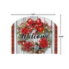 Briarwood Lane Winter Christmas Art Sign 8.25x10.25 Holiday Poinsettia Wreath For Christmas Art Sign - 2 of 4