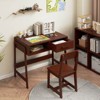 Safstar Kids Desk and Chair Set with Storage Drawer and Hutch, Student Writing Desk Set - 3 of 4