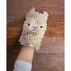 Fred Spit Shine, Llama Duster Mitt for Kids & Adults, Microfiber Cleaning Tool for Dusting, Reusable, Washable, Static Cling Cleaning Mitt - 3 of 4