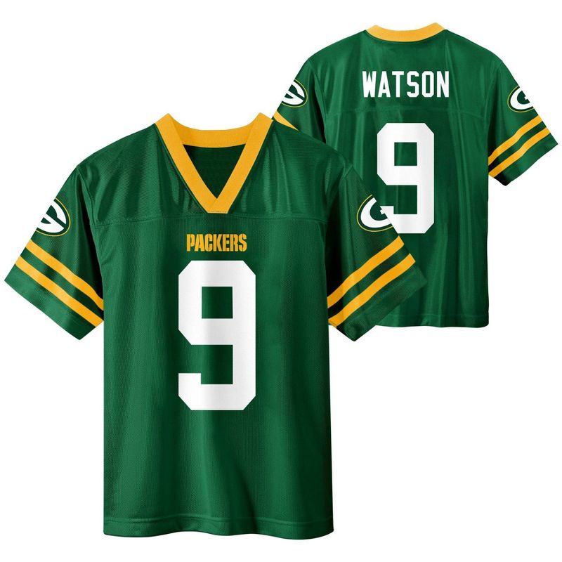 NFL Green Bay Packers Boys' Short Sleeve Watson Jersey, 1 of 4