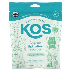 KOS Organic Spirulina Powder, 7.4 oz (210 g) - 1 of 2