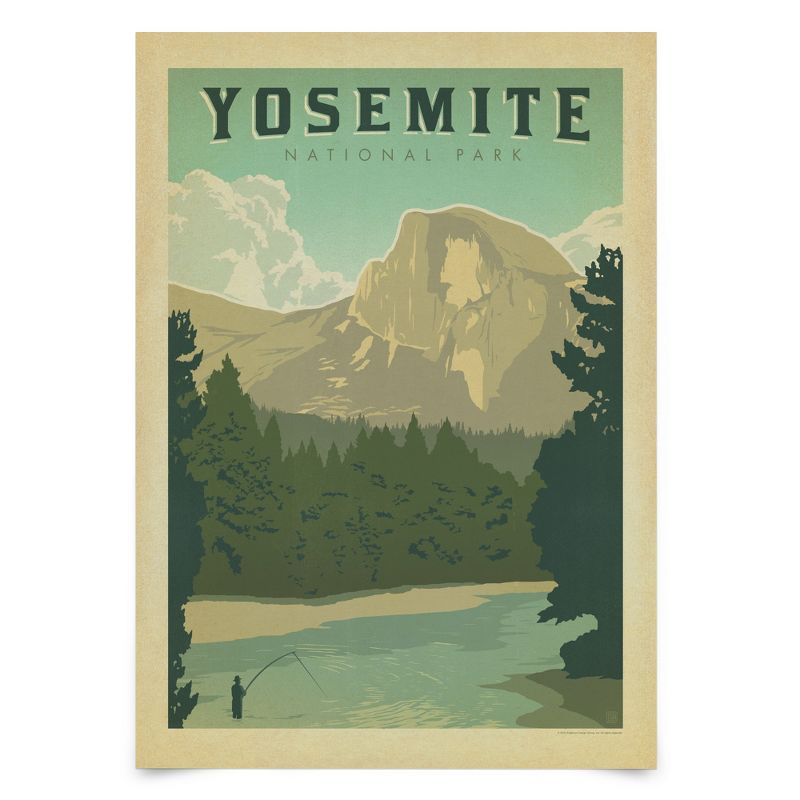 Americanflat Vintage Botanical Asa Np Yosemite By Anderson Design Group Poster Art Print, 1 of 8