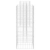 vidaXL Gabion Planter Silver Steel wire 102.4 x 15.7 x 15.7 in - 4 of 4