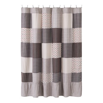 Florette Patchwork Shower Curtain 72x72 VHC Brands