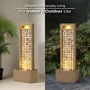 Teamson Home 36" Metal Fiberglass and Polyresin Cascading Seashells Fountain Brown - 3 of 4
