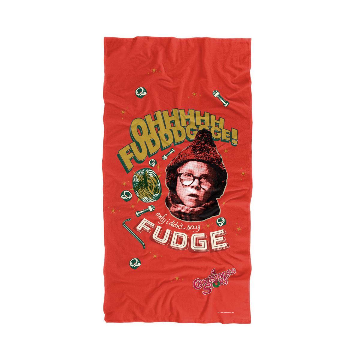 A Christmas Story Oh Fudge 30" x 60" Beach Towel