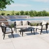 CAVINAS Patio Table and Chairs Set, Comfortable Outdoor Patio Set, Modern All-Weather Porch Furniture Sets for Garden - 2 of 4